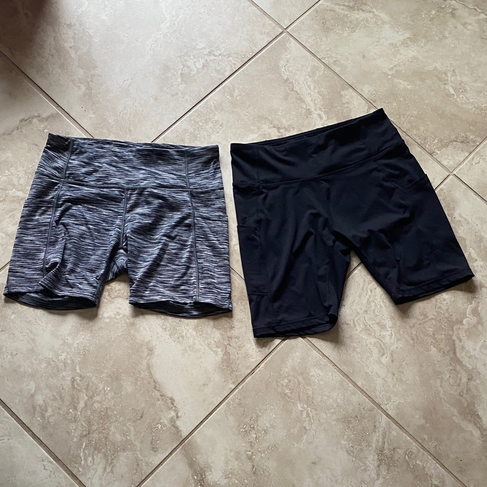 Baleaf / Healthy Yoga Women's Athletic Short - Black and multi-gray/black.